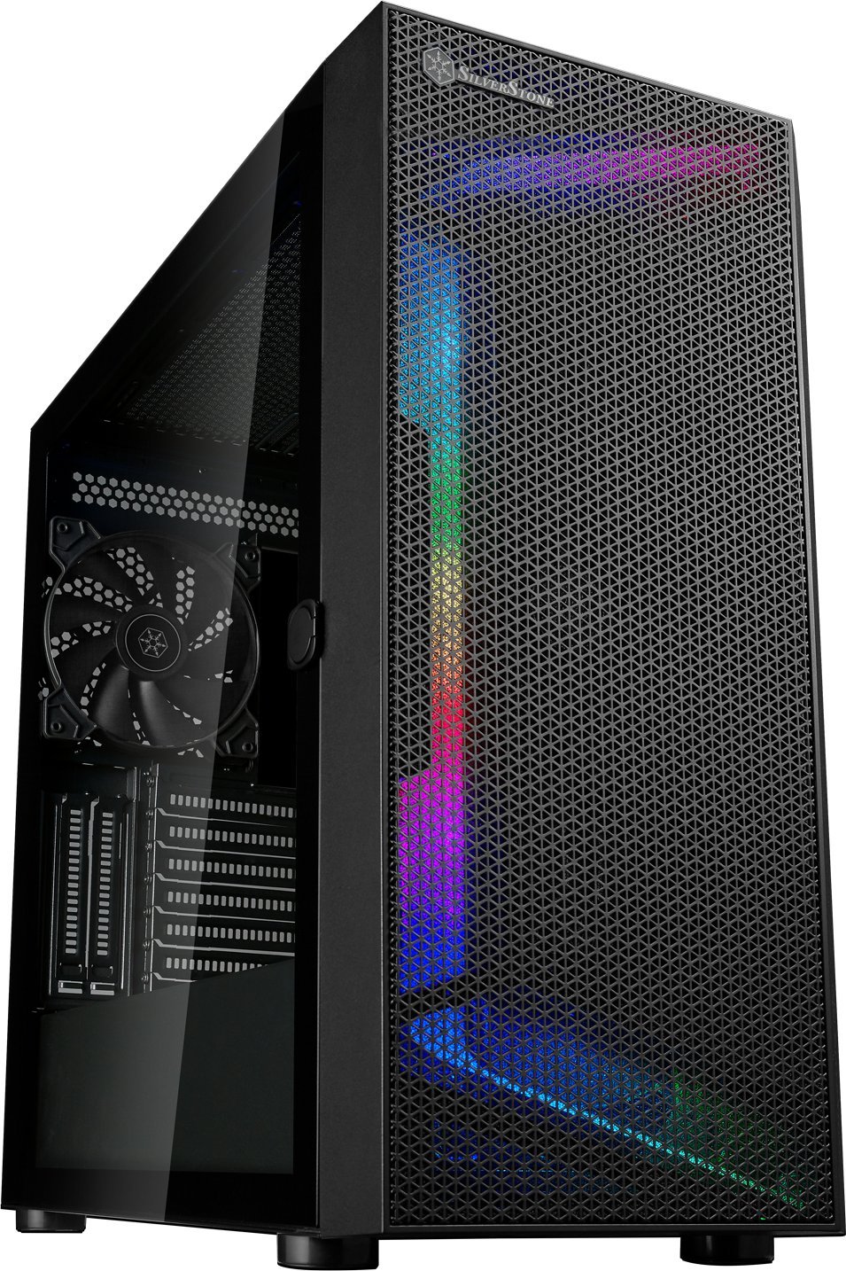 SilverStone SST-SEH1B-G - SETA H1 Midi-Tower, Tempered Glass - schwarz Datora korpuss