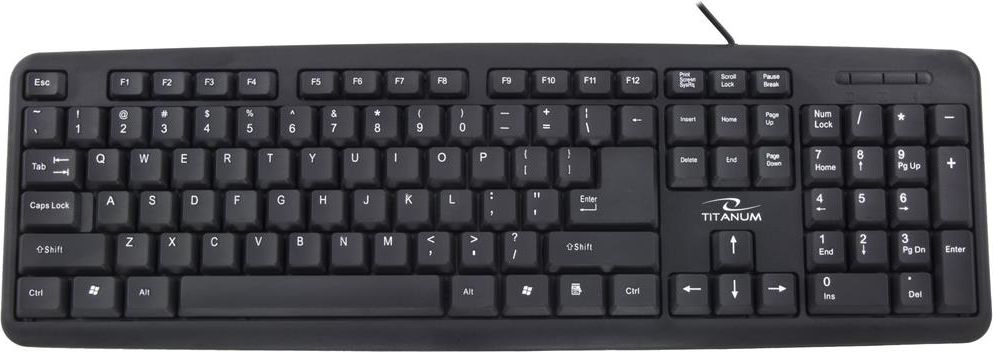 TITANUM Keyboard Standard TK101 USB | 104 Keys | STANDARD klaviatūra
