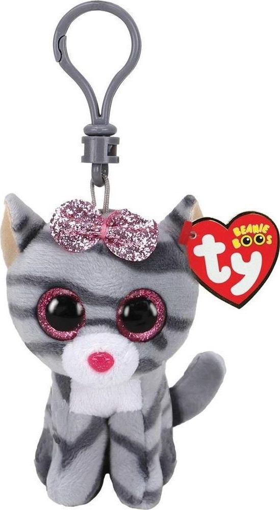 Breloczek TY Beanie Boos Kiki - szary kot brelok 384994 (008421352432)