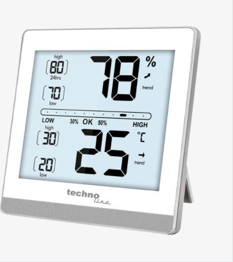 Technoline WS9470 WALL PLUS indoor climate station barometrs, termometrs