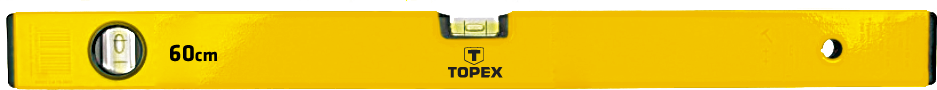 Topex Poziomnica aluminiowa typ500 100cm 2 libelle 29C504 88504 (4008027040043)