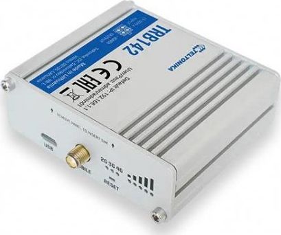 Teltonika TRB142 LTE RS232 Gateway, LTE Cat 1 up to 10 Mbps, ARM Cortex-A7 1.2 GHz CPU 4779027312385 Rūteris