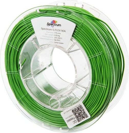 Spectrum Filament S-FLEX 90A Lime green 1,75 mm/0,25 kg 3D printēšanas materiāls