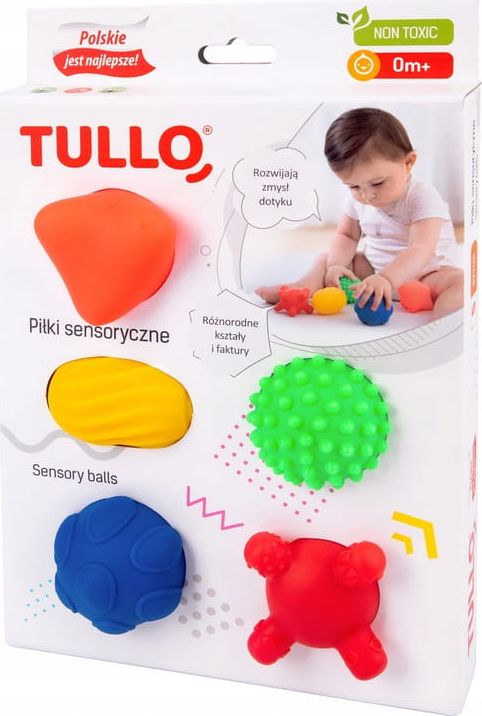 Tullo Pilki sensoryczne 5szt 0m+ Tullo 4774200 (5905094774170)