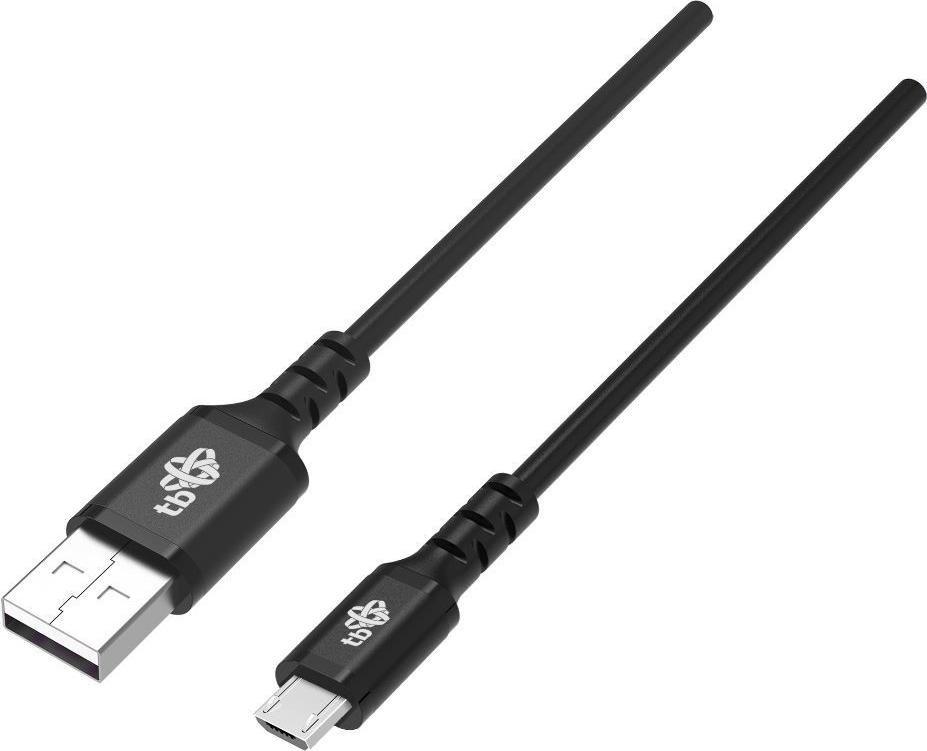 Kabel USB TB Print USB-A - microUSB 2 m Czarny (1_798073) 1_798073 (5902002148863) USB kabelis