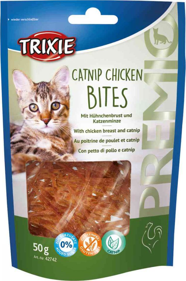 Trixie Przysmak PREMIO Catnip Chicken Bites, 50 g (TX-42742) TX-42742 (4011905427423) kaķu barība