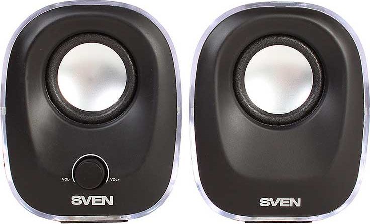 SVEN 330 2.0 SPEAKERS BLACK USB 2X2.5W datoru skaļruņi