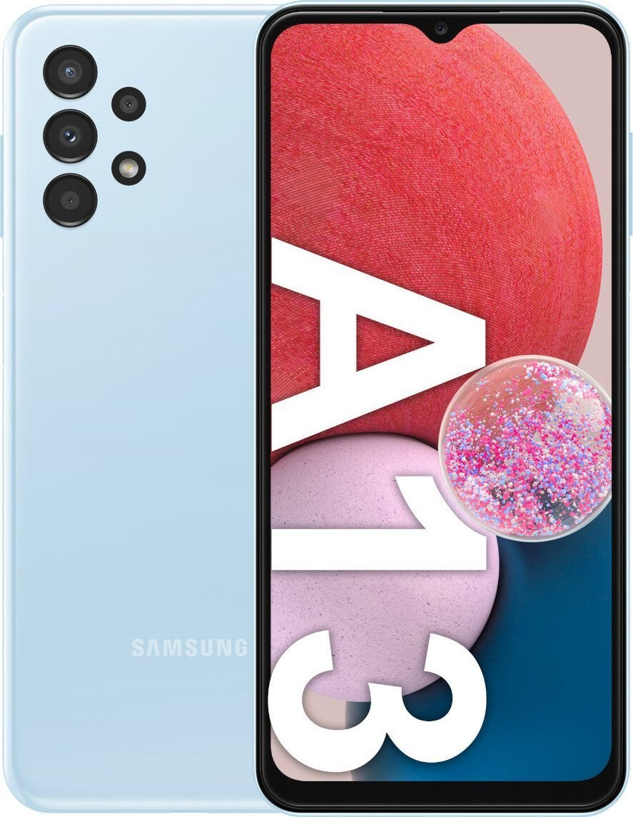 Smartfon Samsung Galaxy A13 4/128GB Niebieski  (                               ) 11550740 (8806094517255) Mobilais Telefons
