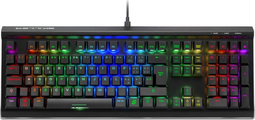 IT layout - Sharkoon SKILLER SGK60, gaming keyboard (black, Kailh BOX Brown) klaviatūra