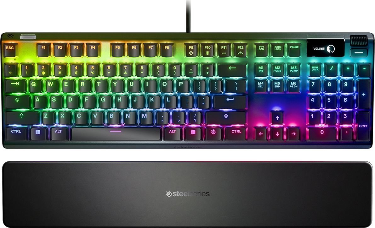 DE layout - SteelSeries APEX 7, gaming keyboard (black, SteelSeries QX2 Brown) klaviatūra