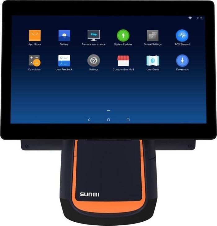 Sunmi Sunmi Desktop POS T2s, Android 9.0, (15.6 cali + 10.1cali, 4GB+64GB, Printer: 80mm, WIFI,) 1_794599 (6972253511500)