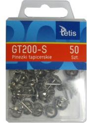 Tetis Pinezki tapicerskie GT200-S, 50 szt. WIKR-0999377 (5906858028683) biroja tehnikas aksesuāri