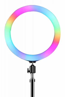 Goodbuy ZD67A RGB LED riņķa lampa ar statīvu GZD67A (4752243054017) Selfie Stick