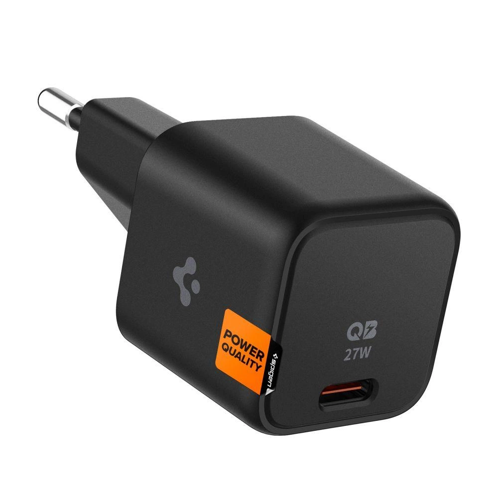 Spigen ArcStation PE2103 UBS-C PD 27W wall charger - black 24197-0 (8809896740142) iekārtas lādētājs