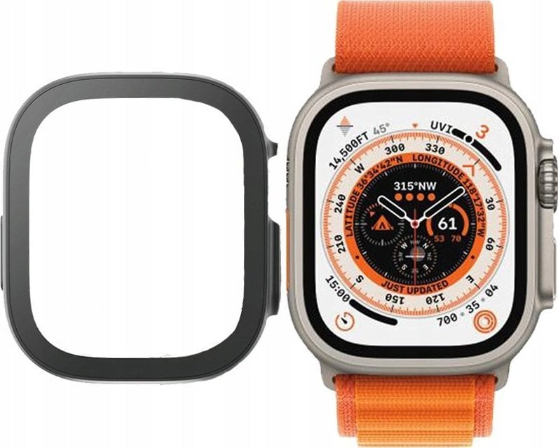 PanzerGlass PanzerGlass Full Body - szklo antybakteryjne full body do Apple Watch Ultra 49mm czarna ramka 3678 (5711724036781)