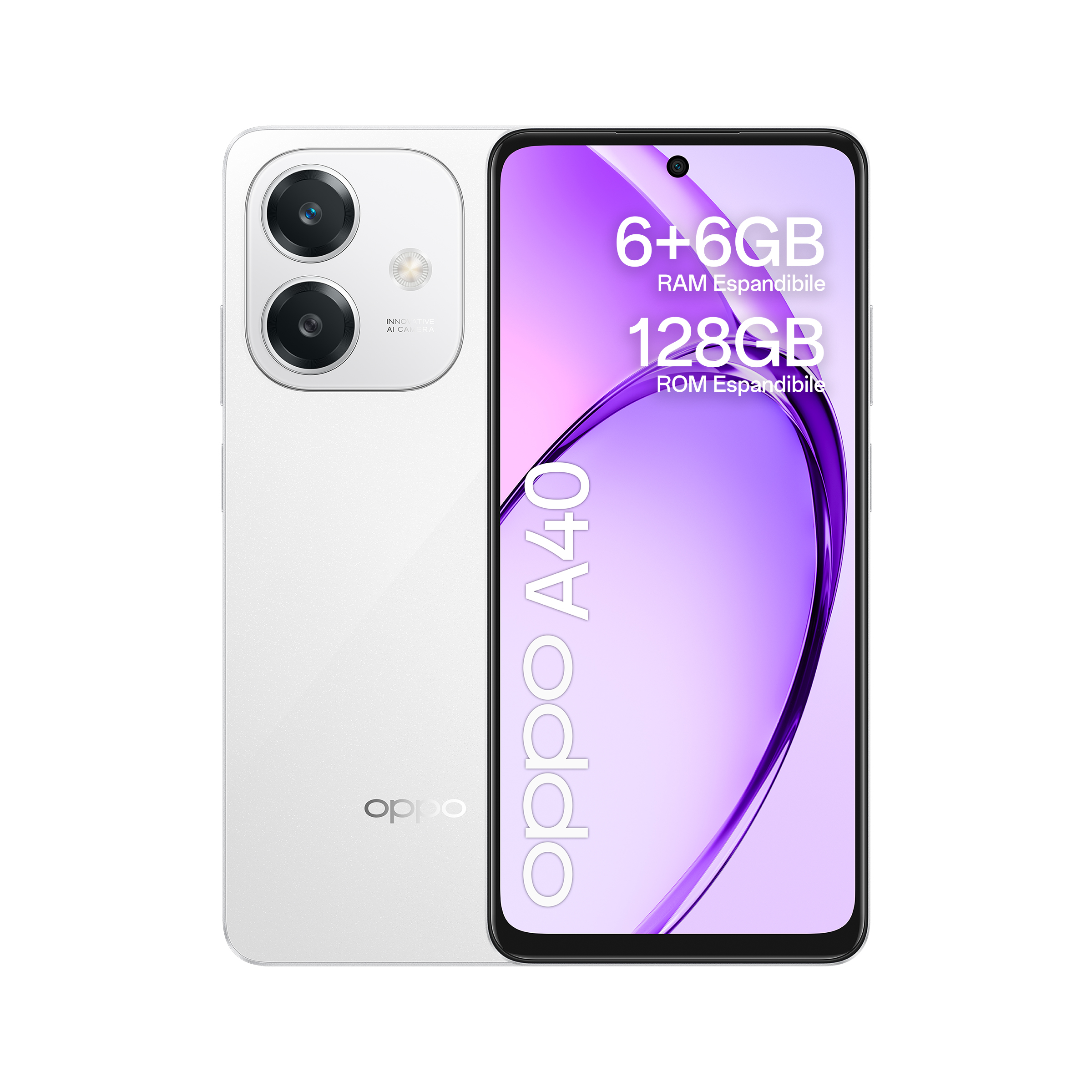 OPPO A40 6+128GB DS 4G STARLIGHT WHITE OEM 6932169353960 (6932169353960) Mobilais Telefons