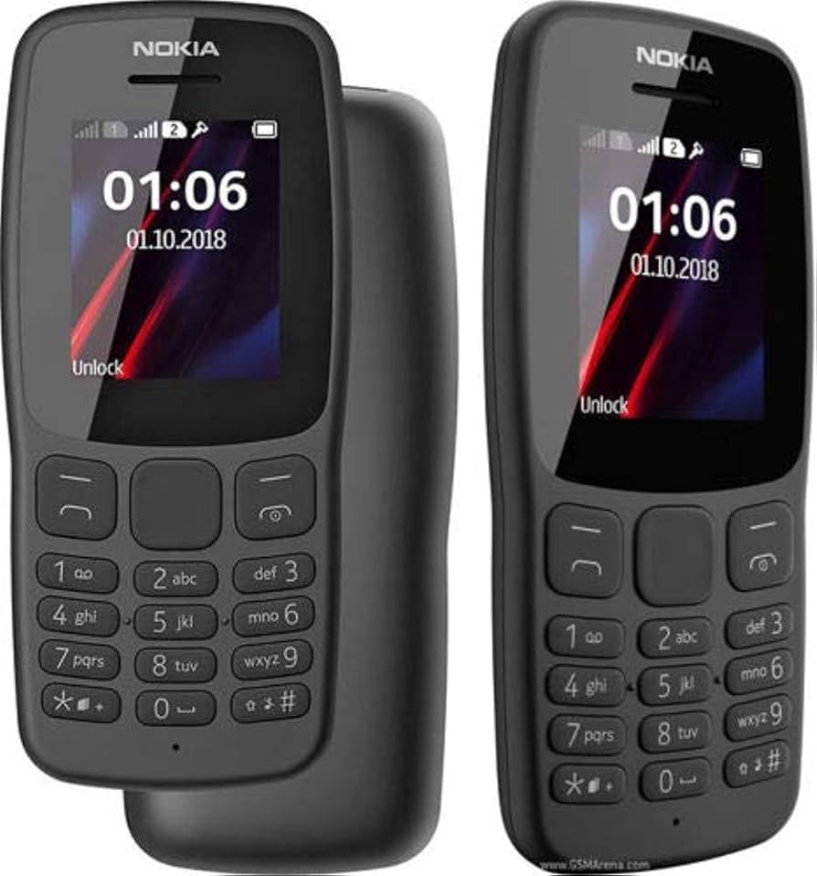 NOKIA 106 TA-1114 DS 4GB BLACK OEM 6438409024428 (6438409024428) Mobilais Telefons