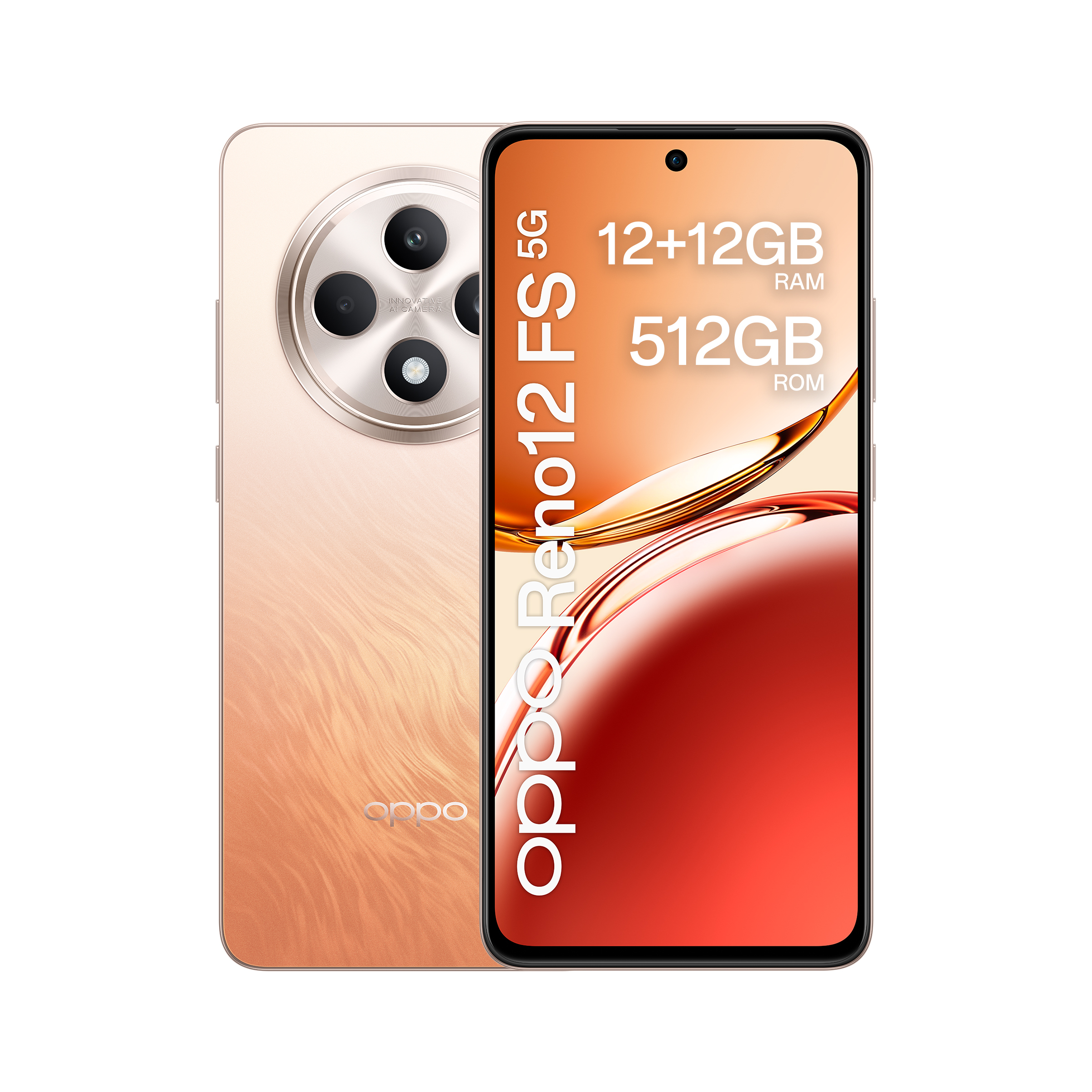 OPPO RENO 12 FS 12+512GB DS 5G AMBER ORANGE OEM 6932169349727 (6932169349727) Mobilais Telefons