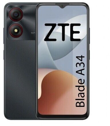 ZTE BLADE A34 4+64GB DS 4G GREY OEM 6902176126574 (6902176126574) Mobilais Telefons