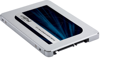 Crucial MX500 500 GB, SSD interface SATA, Write speed 510 MB/s, Read speed 560 MB/s SSD disks