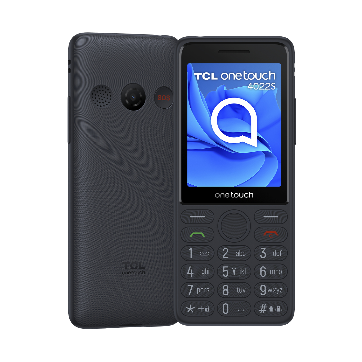 TCL ONETOUCH 4022S DARK NIGHT GREY T302D-3ALCA112 4894461971926 (4894461971926) Mobilais Telefons