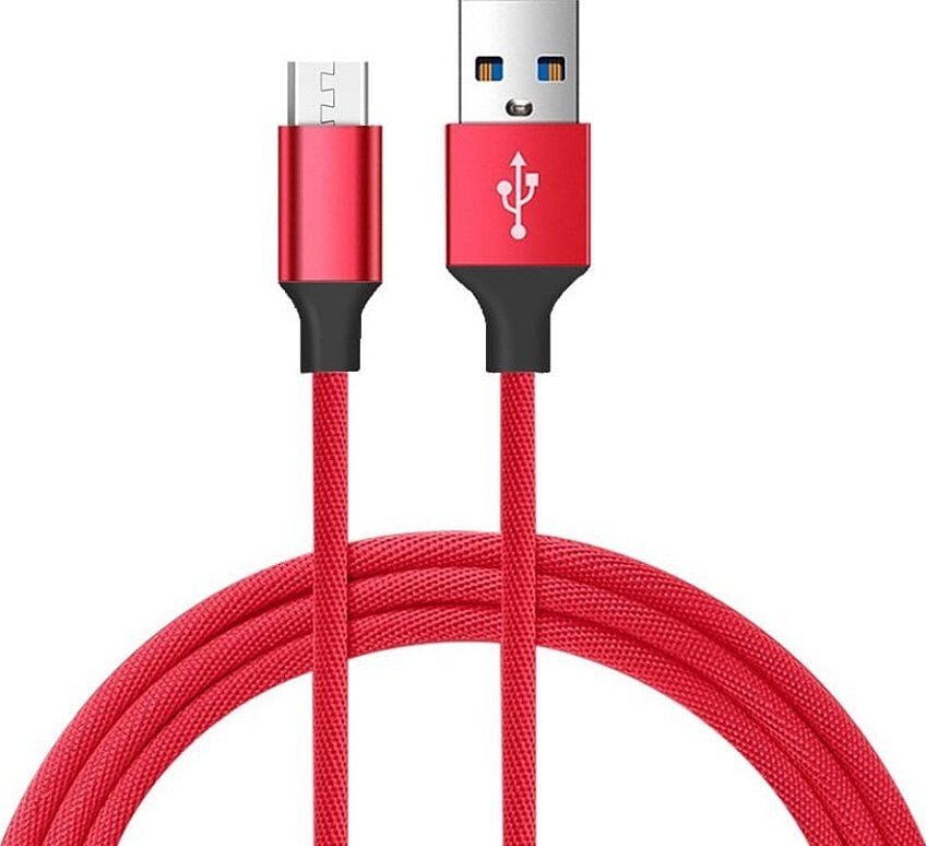 Kabel USB Vayox USB-A - microUSB 1.5 m Czerwony (BX8759) BX8759 (5902689076008) USB kabelis