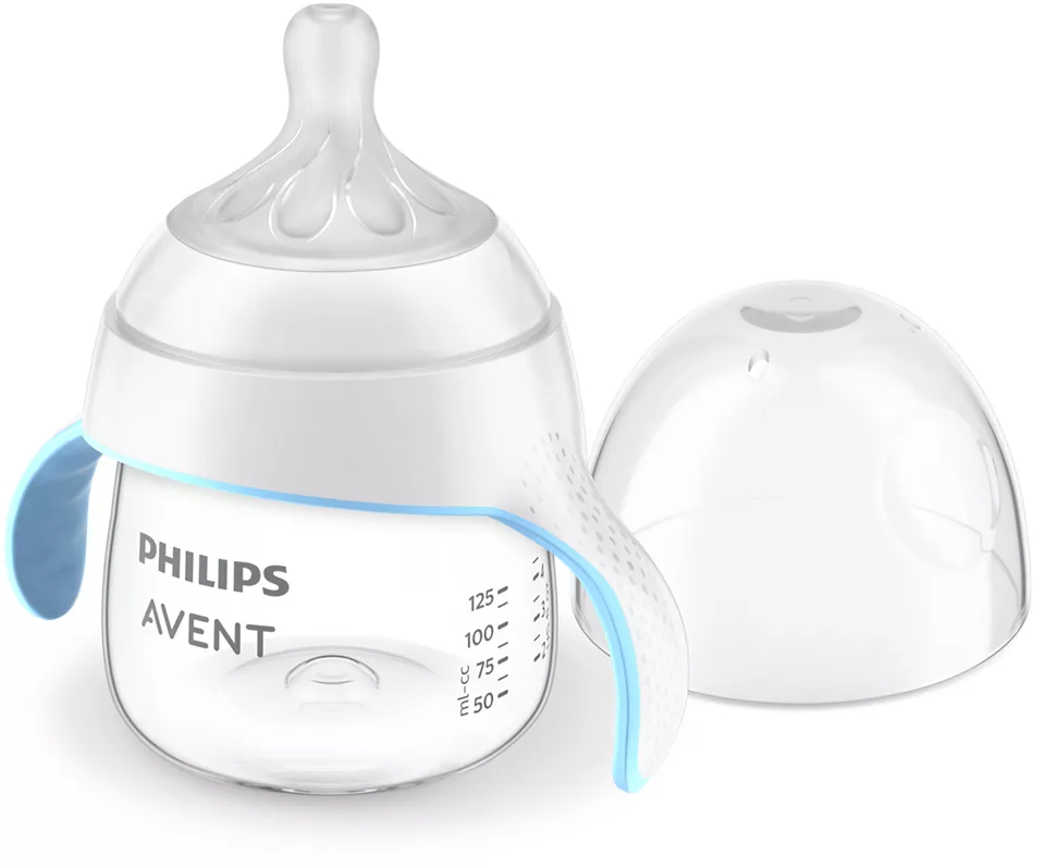 Philips Avent Natural Response mācību krūzīte 150 ml, vidējas plūsmas knupītis 6m+ SCF263/61 piederumi bērnu barošanai