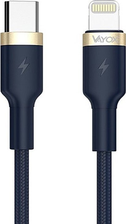 Kabel USB Vayox USB-A - Lightning 1 m Czarny (BX6114) BX6114 (5902689077722) USB kabelis