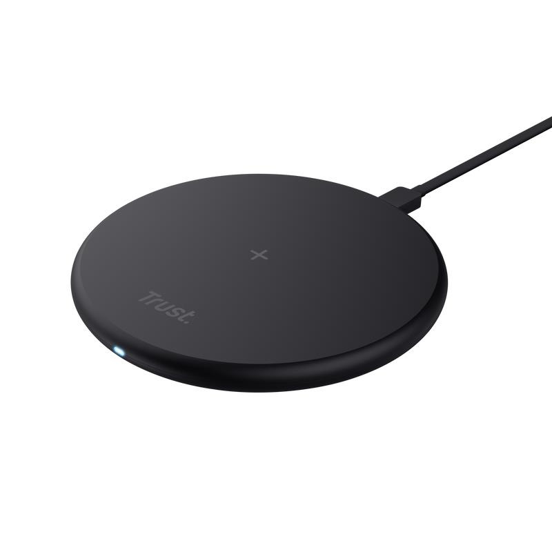 Lādētājs Trust Viro Fast Wireless Charger 15W Black iekārtas lādētājs