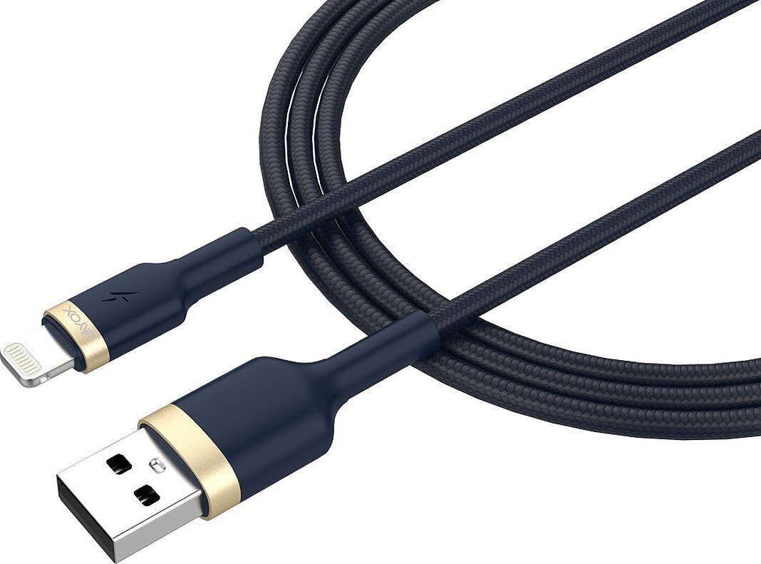 Kabel USB Vayox USB-A - Lightning 1 m Granatowy (BX11036) BX11036 (5902689077630) USB kabelis