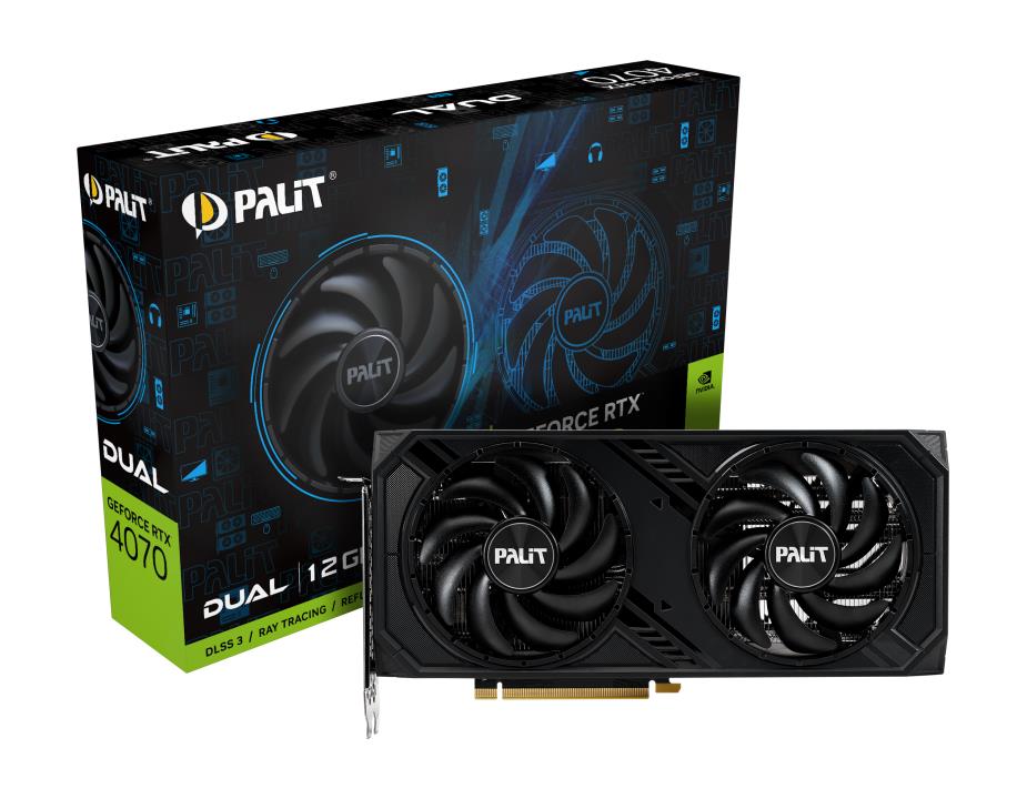 Palit GeForce RTX 4070 Dual 12GB GDDR6X DLSS 3 video karte