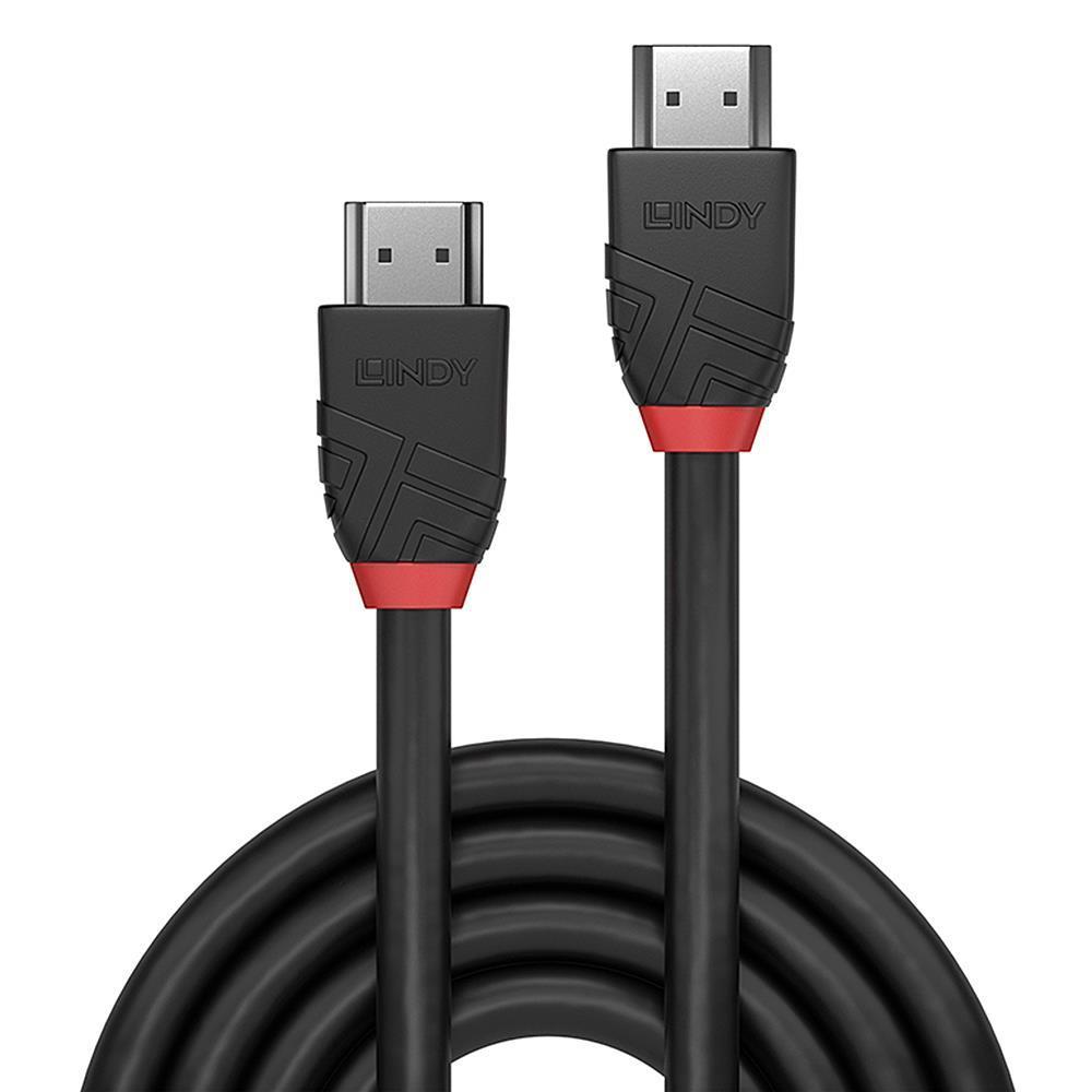 Lindy HDMI Kabel High Speed Black Line 2m kabelis, vads