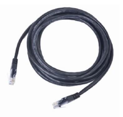 Gembird patchcord RJ45, cat.5e, UTP, 5m, black tīkla kabelis
