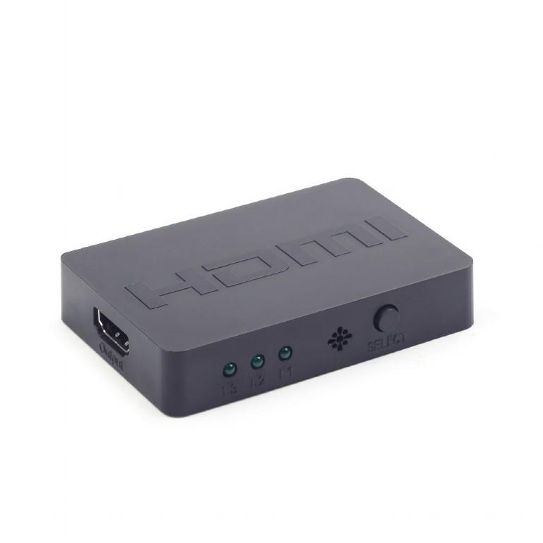 Gembird Cablexpert DSW-HDMI-34 - Video / Audio Switch - 3 x HDMI - Desktop (DSW-HDMI-34)