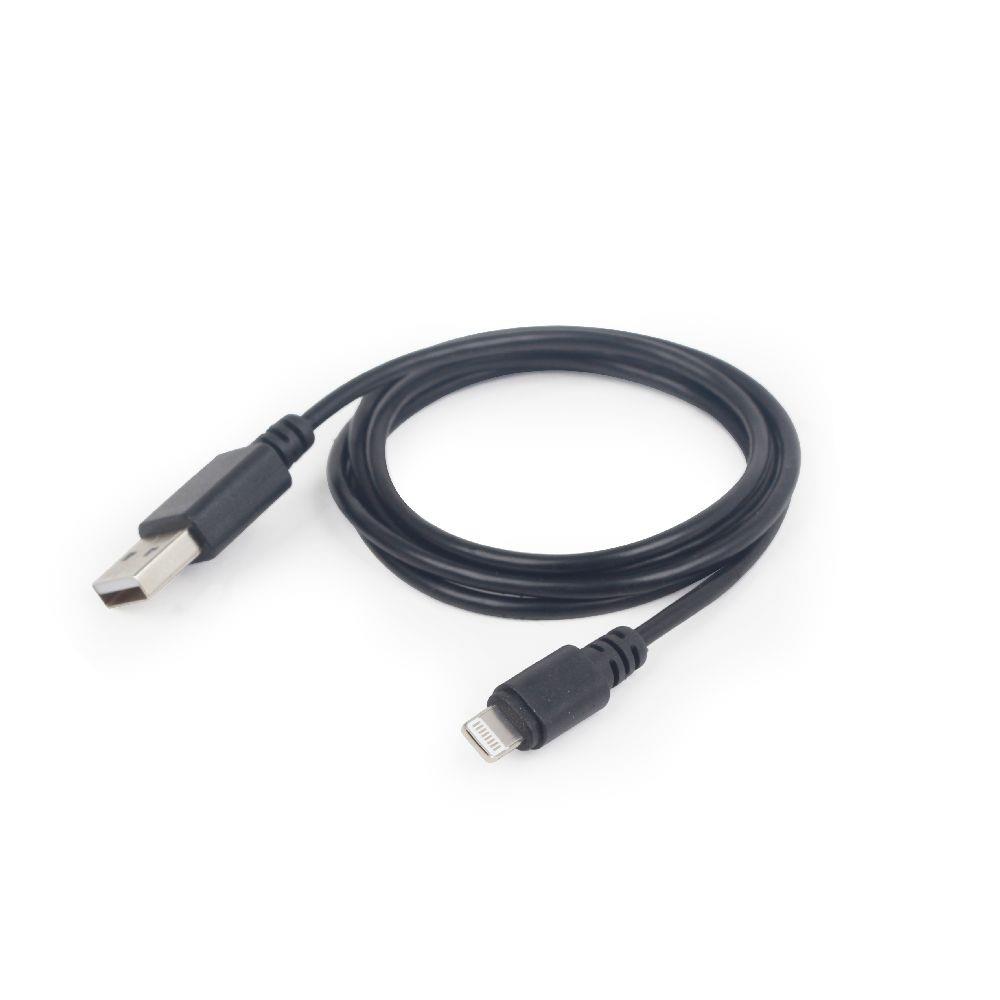 Gembird USB data sync and charging lightning cable, 2m, black USB kabelis