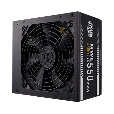 Cooler Master MWE 550 Bronze 230V V2 power supply unit 550 W 24-pin ATX ATX Black Barošanas bloks, PSU