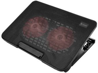 Savio COS-02 laptop cooling pad, 2 fans portatīvā datora dzesētājs, paliknis