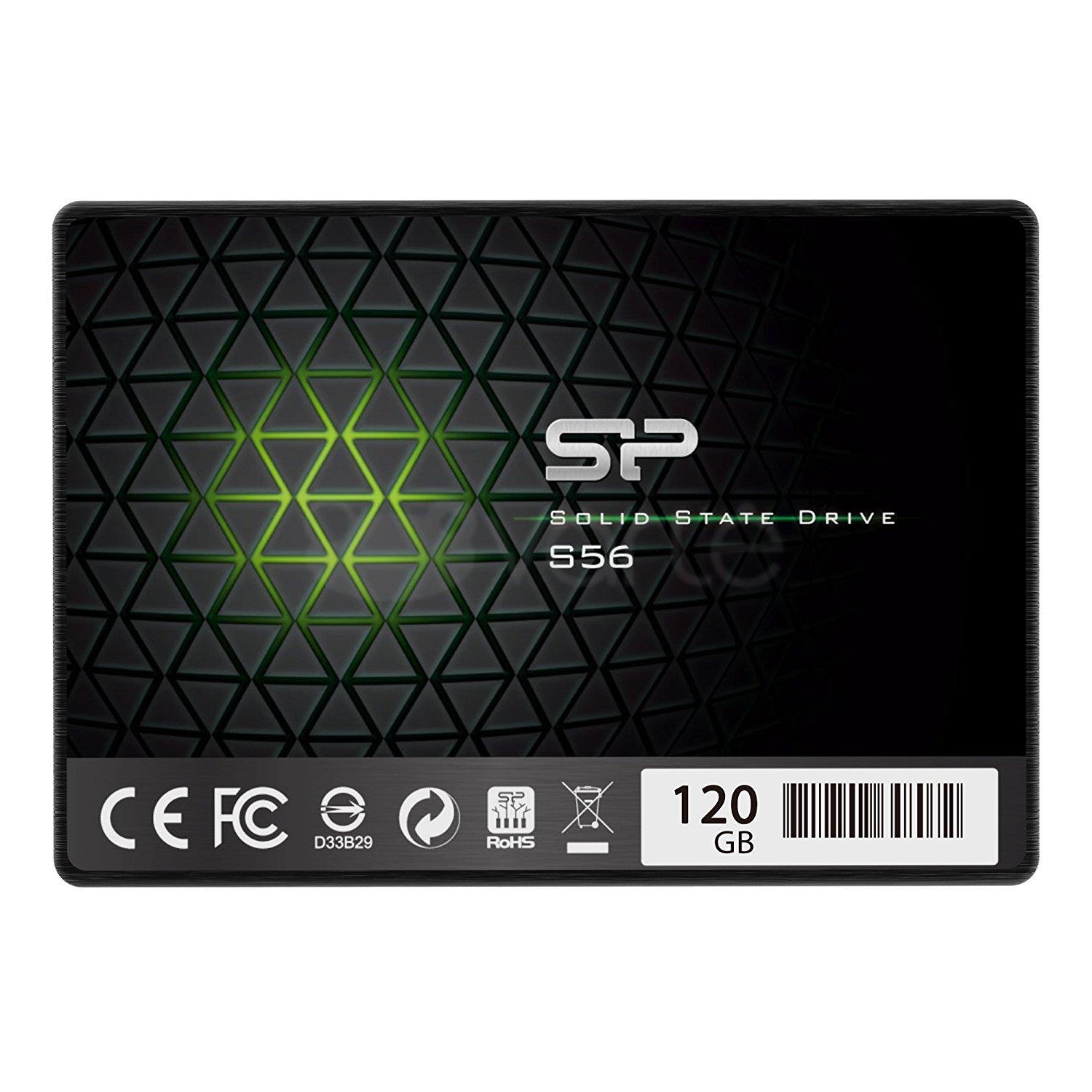 Silicon Power SSD Slim S56 120GB 2.5'', SATA III, 560/530 MB/s, 3D TLC NAND, 7mm SSD disks