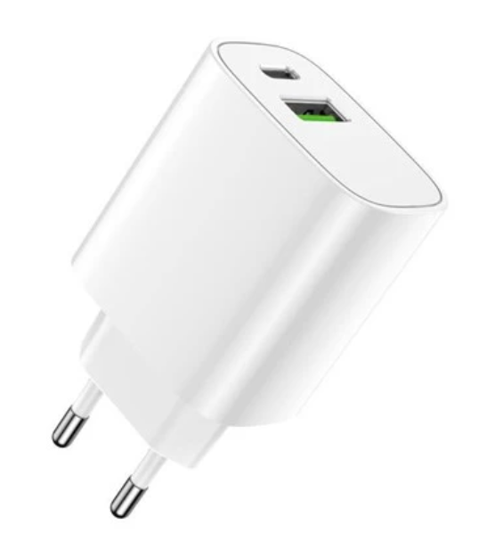 Forever LS-04 USB / USB-C Tīkla Lādētājs 20W GSM113213 (5900495953742) iekārtas lādētājs