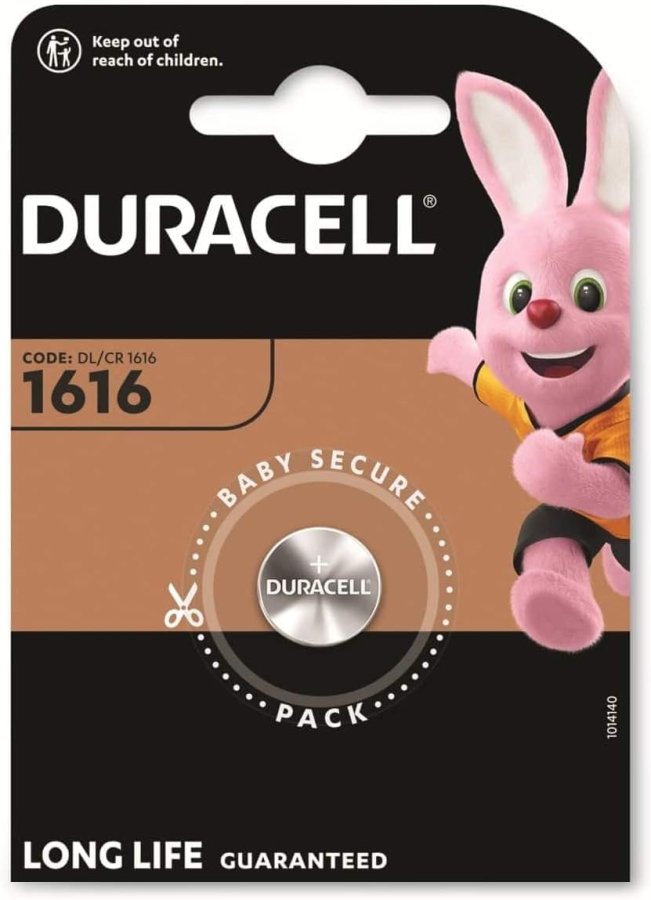 Duracell CR1616 Litija 3V Baterija CR1616 (5000394030336) Baterija