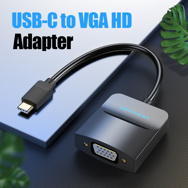 Vention USB-C to VGA external video adapter 0.15m Black