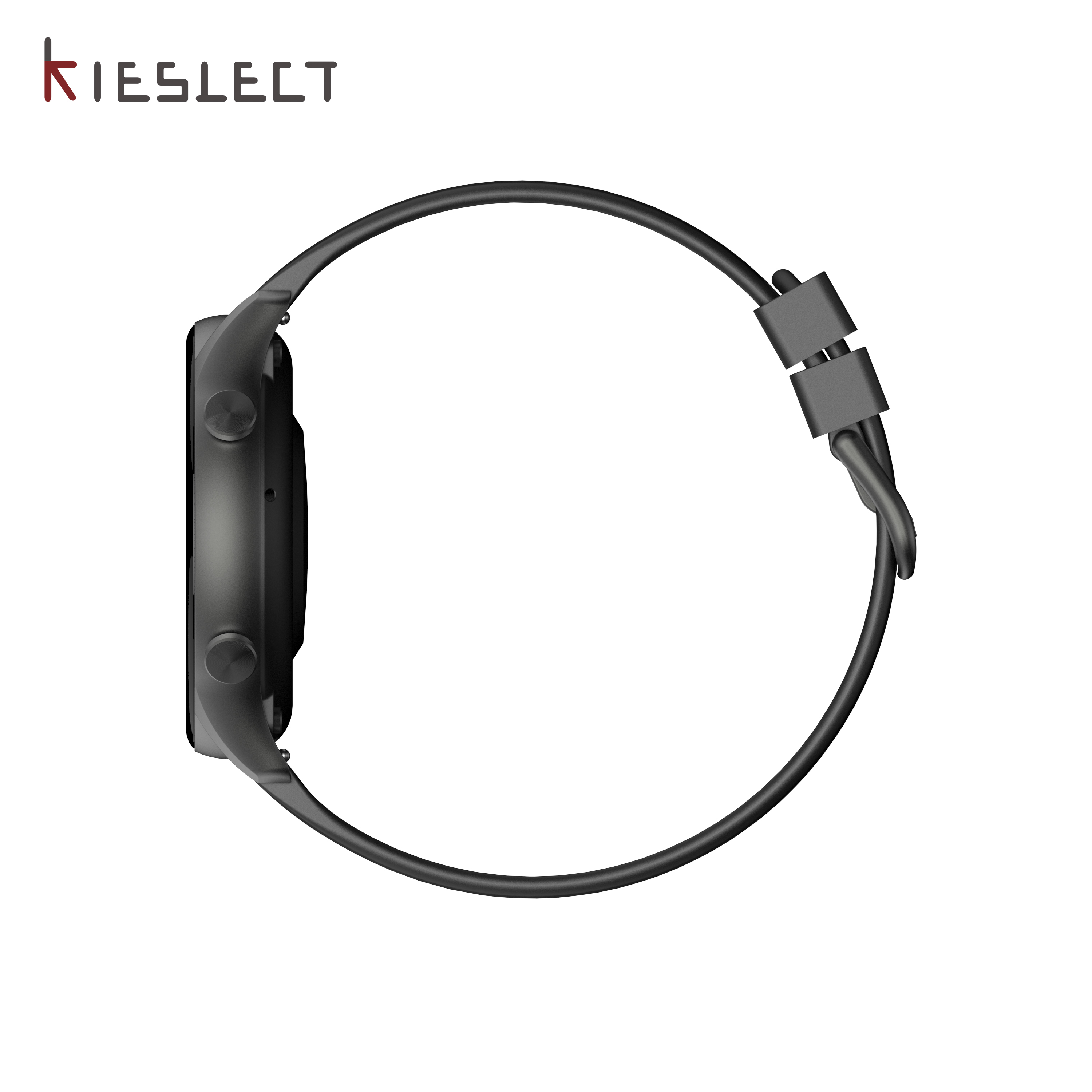 Kieslect Kr Zvana Viedais pulkstenis ar Fintesa trekeri pulsa & Sp02 mērītāju 1.32'' Amoled Melns Viedais pulkstenis, smartwatch