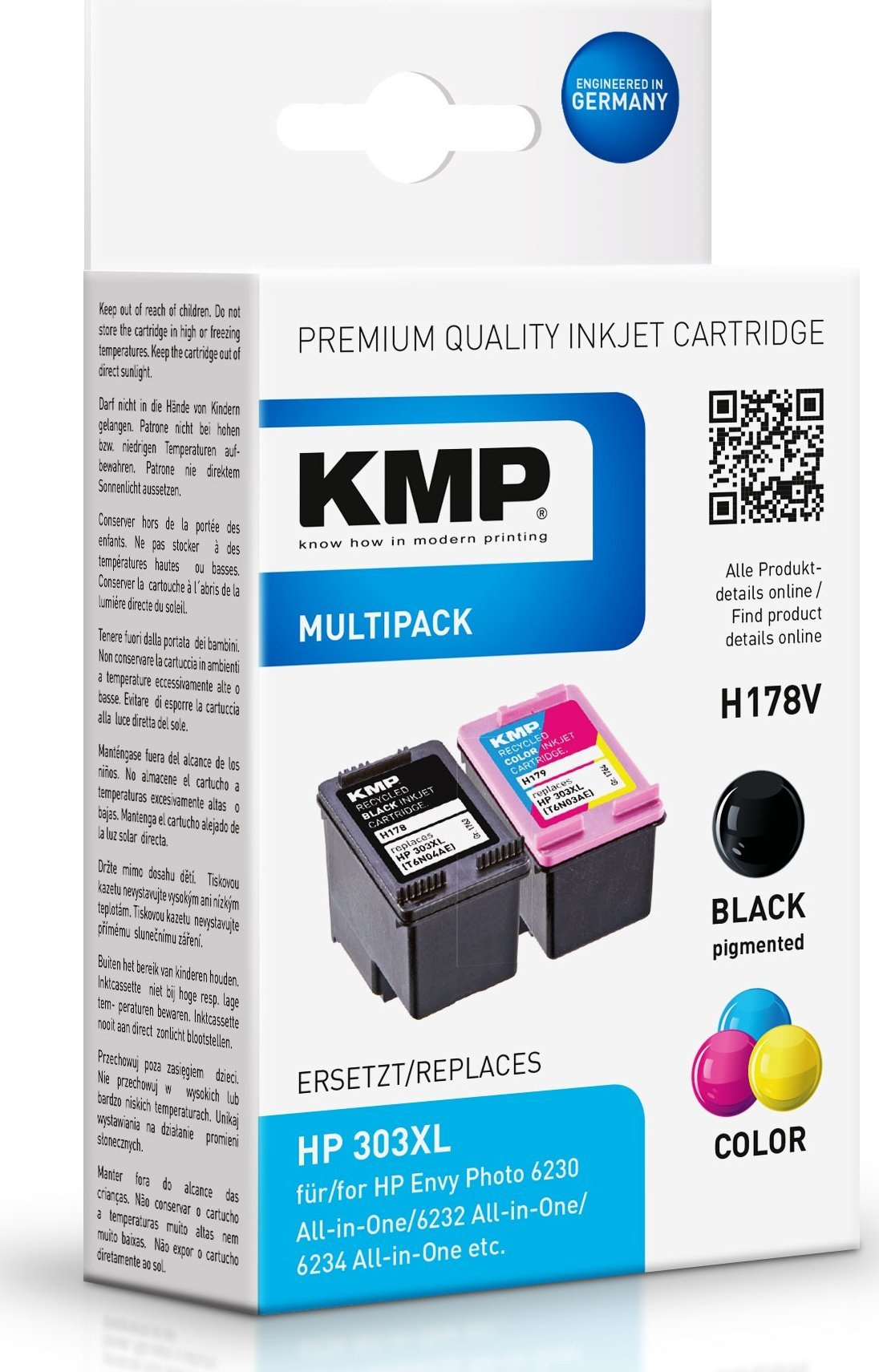 KMP H178V Promo Pack BK/Color comp. with HP 3YN10AE