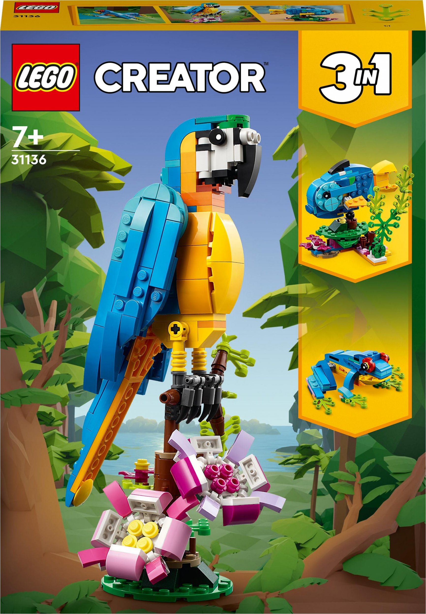 LEGO Creator 3in1 Exotic Parrot (31136) LEGO konstruktors