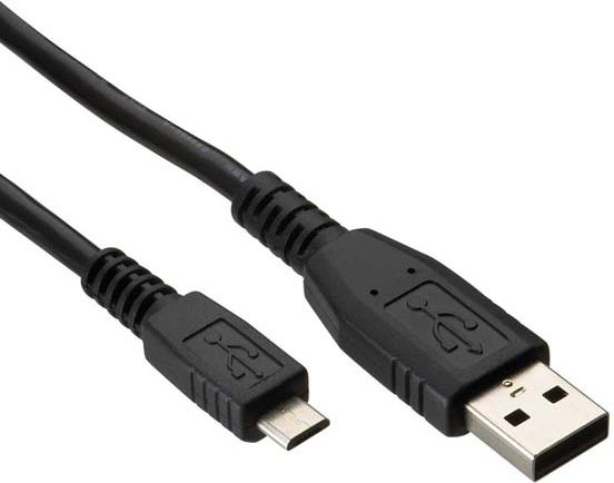 Kabel USB LAMA PLUS USB-A - microUSB 0.6 m Czarny 947195 (8590274312715) USB kabelis