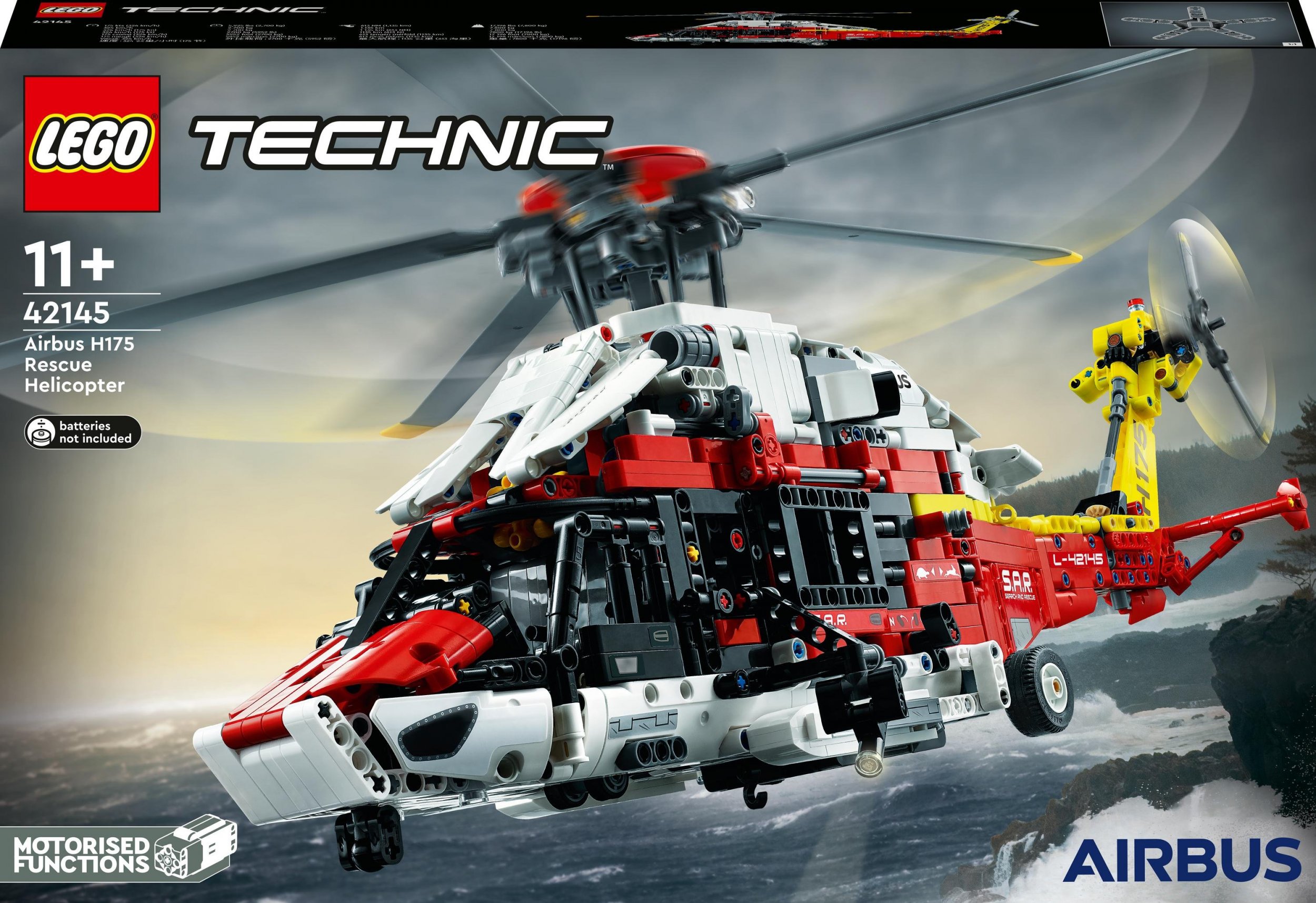 LEGO Technic Helikopter ratunkowy Airbus H175 (42145) 42145 (5702017160641) LEGO konstruktors