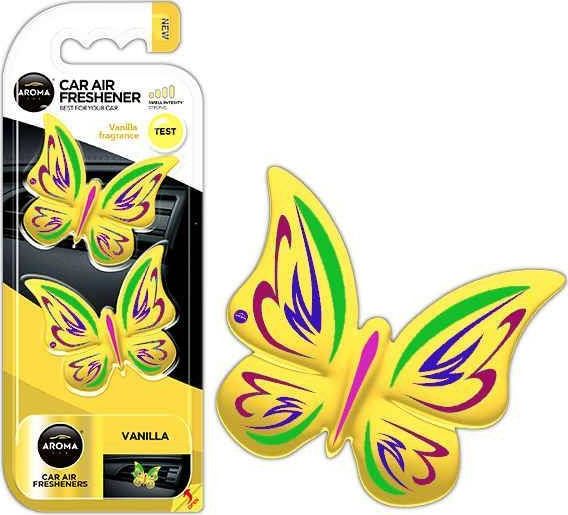 MTM Odswiezacz powietrza AROMA FANCY SHAPES BUTTERFLY Wanilia V31AC-AMI-A83538 (5902846835387) auto kopšanai