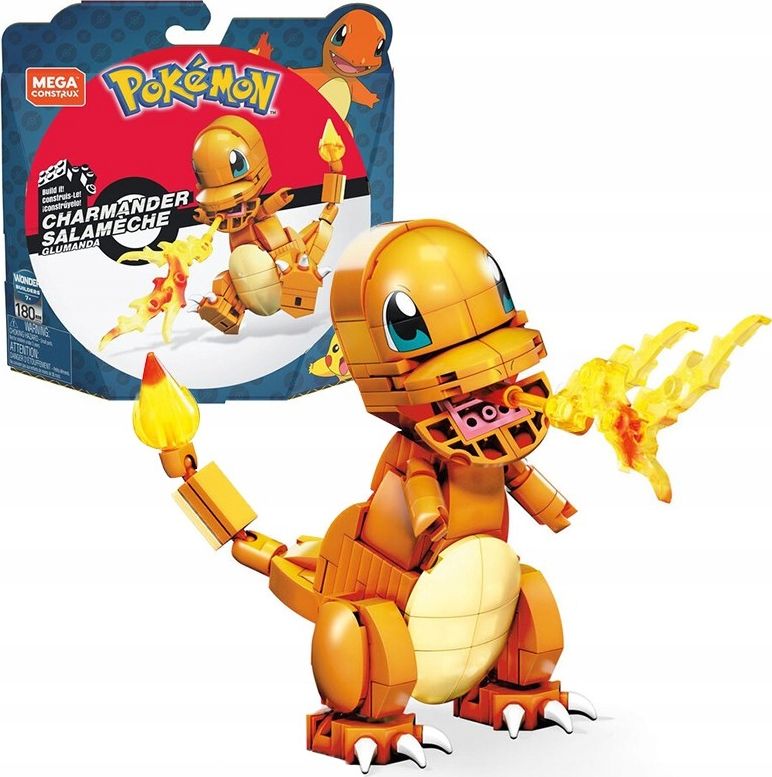 Mattel Original Pokemon Charmander blocks 180 pieces konstruktors