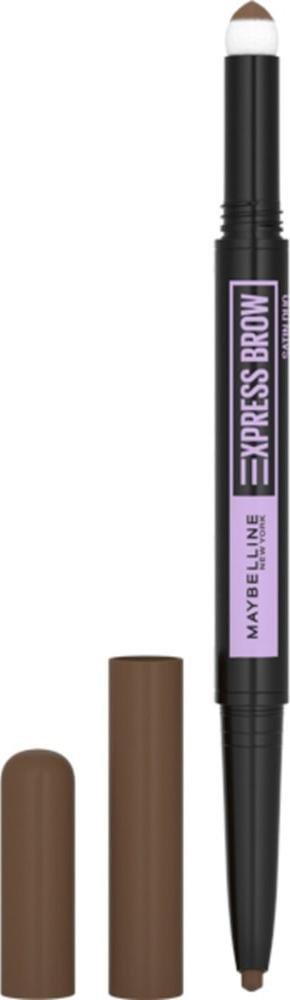 Maybelline  MAYBELLINE_Express Brow Satin Duo kredka do brwi 025 Brunette 0,71g 3600531640392 (3600531640392) ēnas