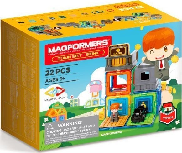 Magformers TOWN SET - BANK 005-717009 konstruktors